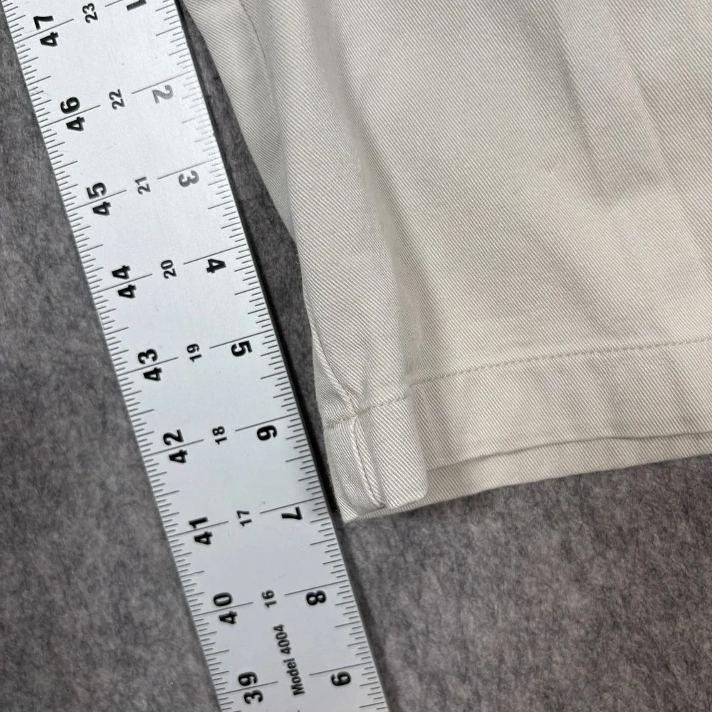 Polo Sport Ralph Lauren Shorts Women's Size 14 White Chino Pleated Front Vintage